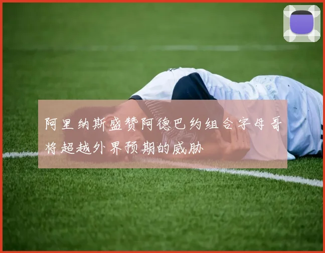 阿里纳斯盛赞阿德巴约组合字母哥将超越外界预期的威胁